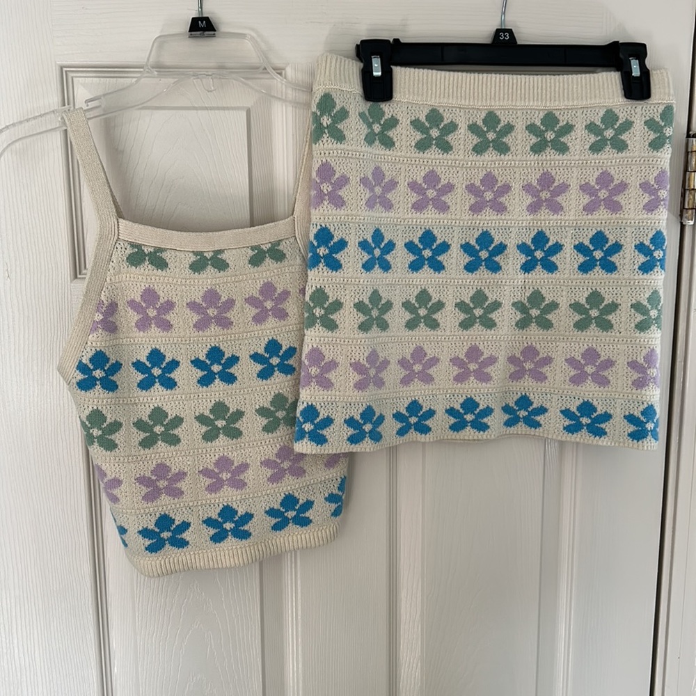 NWT Cute Set - Crop Top & Skirt